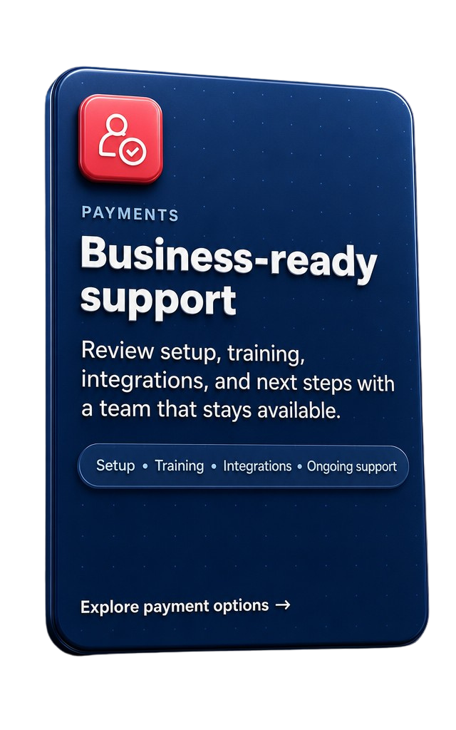 Business-ready support card