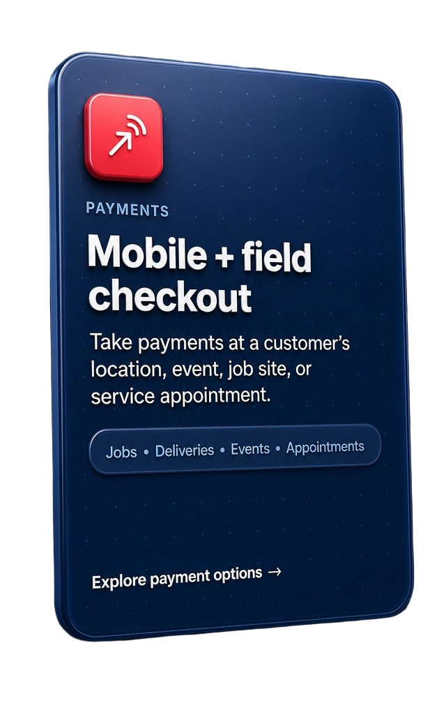 Mobile and field checkout card