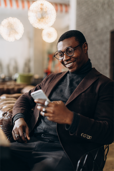 African-american-on-his-phone-cardpointe-mobile